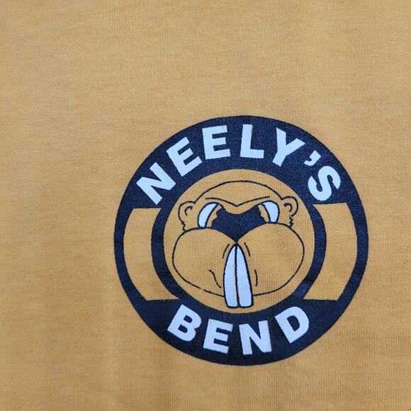 Vintage 80s Neelys-Bend Crop-Top Shirt Womens Large 21x17 Yellow - Picture 4 of 12